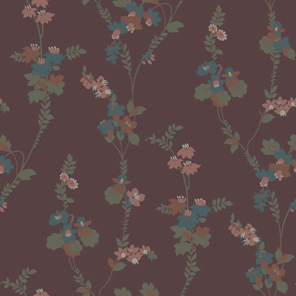 5512 Vera Swedish Grace Purple Wallpaper by Borastapeter