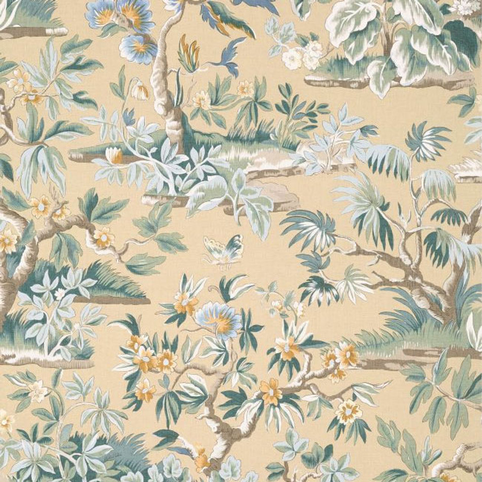 AT24561 Elwood Devon Soft Gold Wallpaper by Anna French
