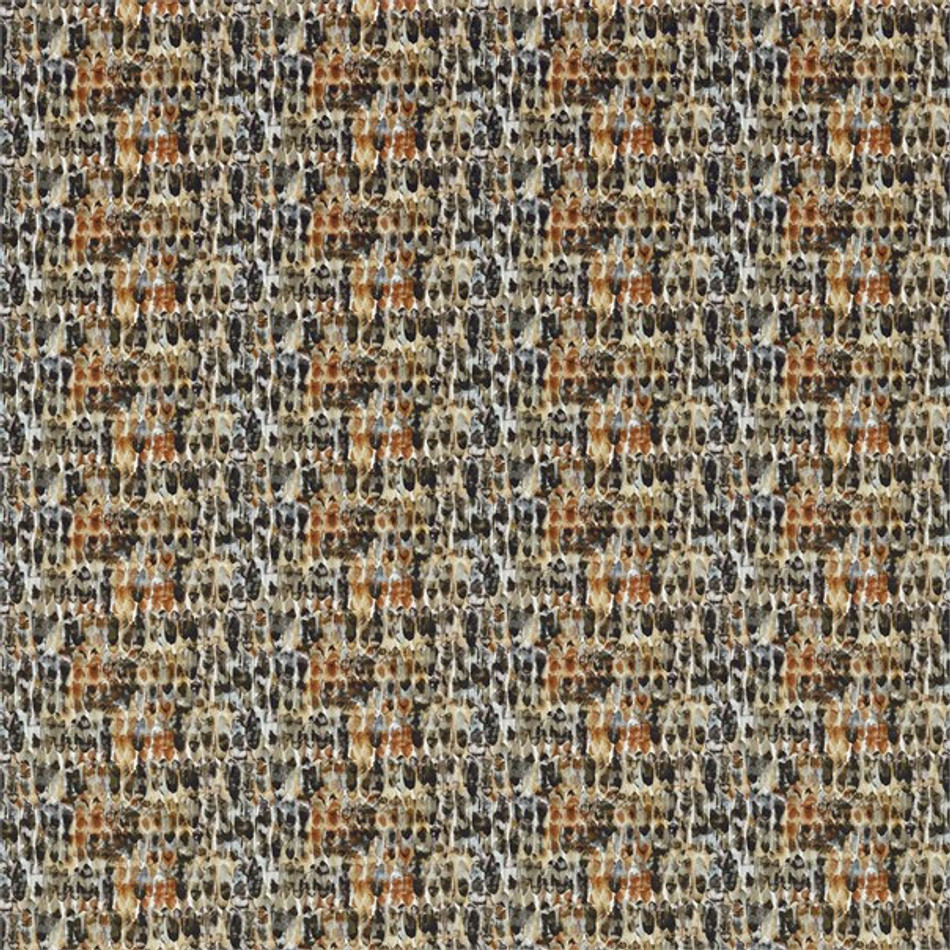 120611 Kelambu Anthozoa Amber Slate Fabric by Harlequin