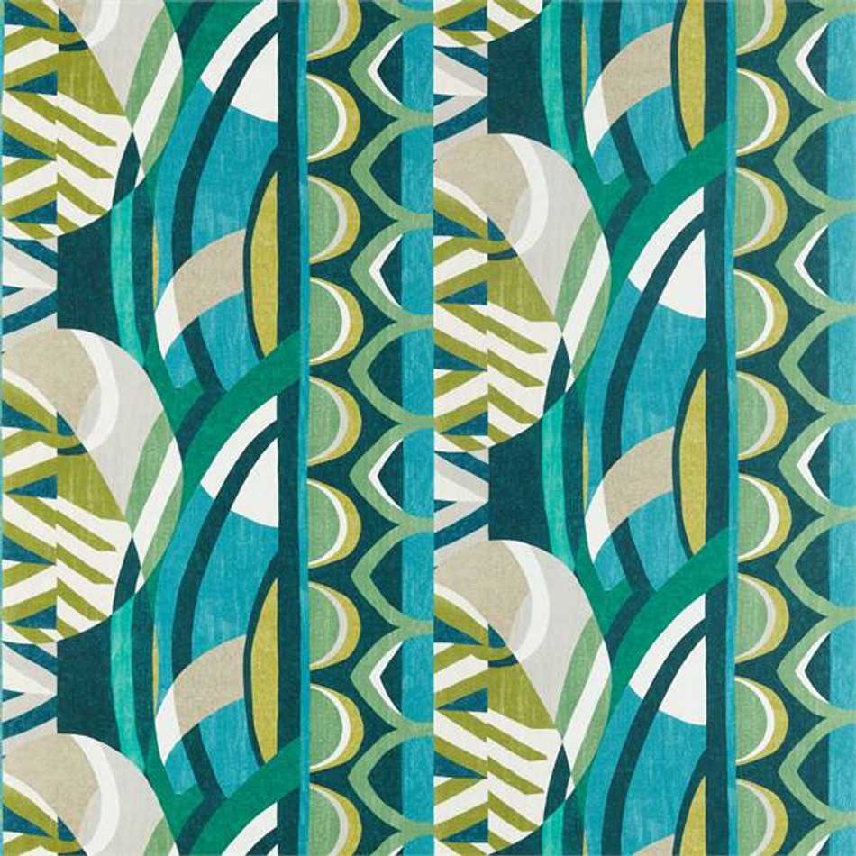 120794 Atelier Emerald Zest Marine Fabric by Harlequin
