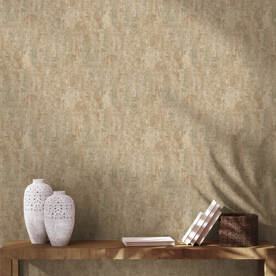 36336 Austin Rust/Beige Wallpaper by Holden Decor