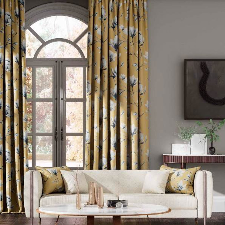 120975 Lotus Ochre Fabric by Harlequin 120975 Lotus Ochre Fabric by Harlequin