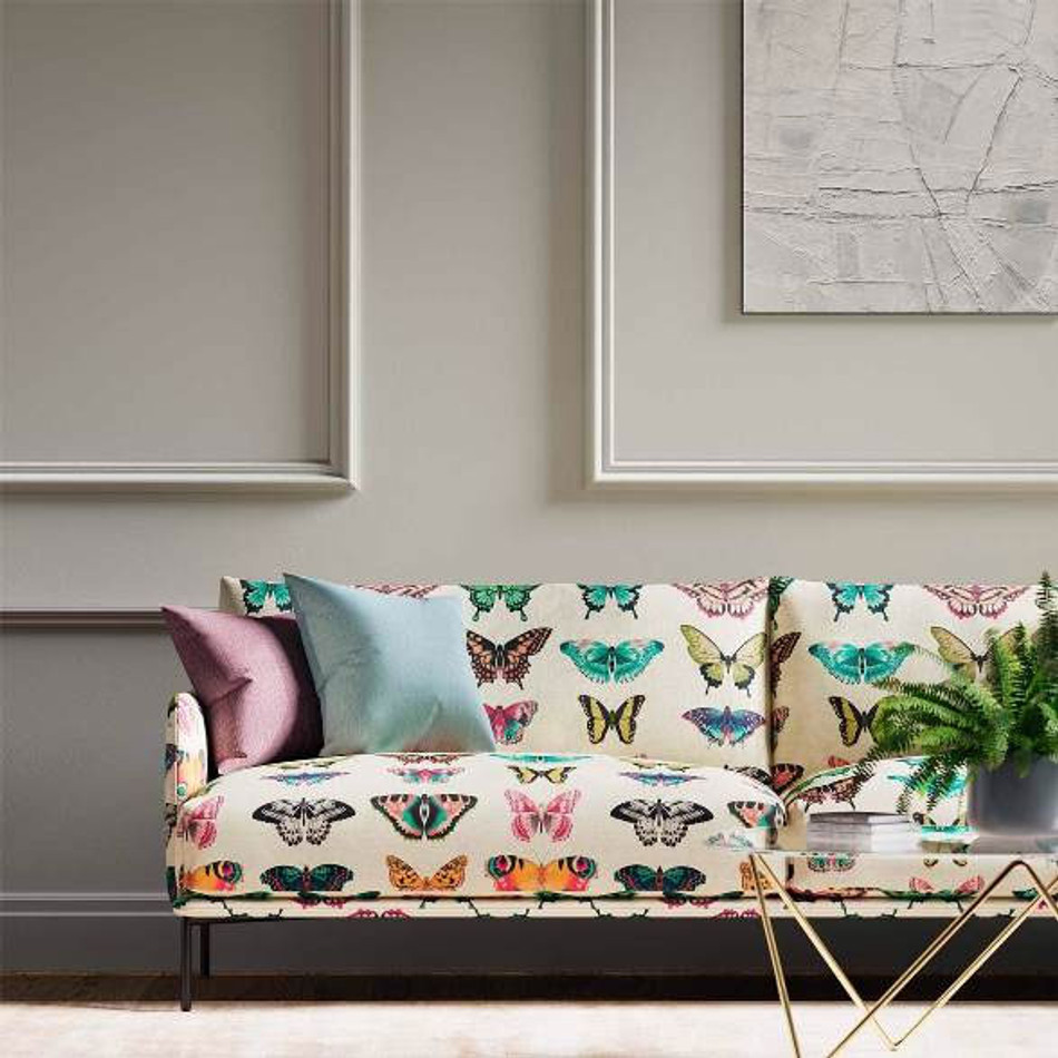 120344 Papilio Flamingo Papaya Loganberry Fabric by Harlequin 120344 Papilio Flamingo Papaya Loganberry Fabric by Harlequin