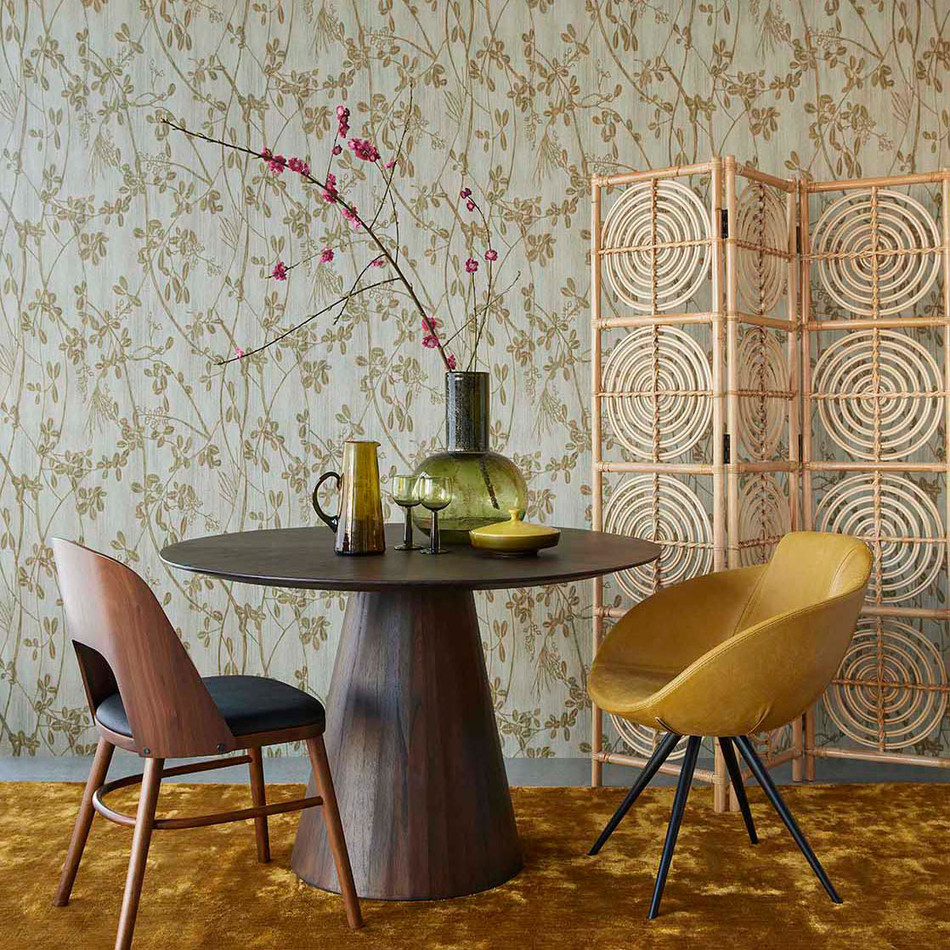 333401 Botanical Trail Emerald Green Wallpaper by Eijffinger