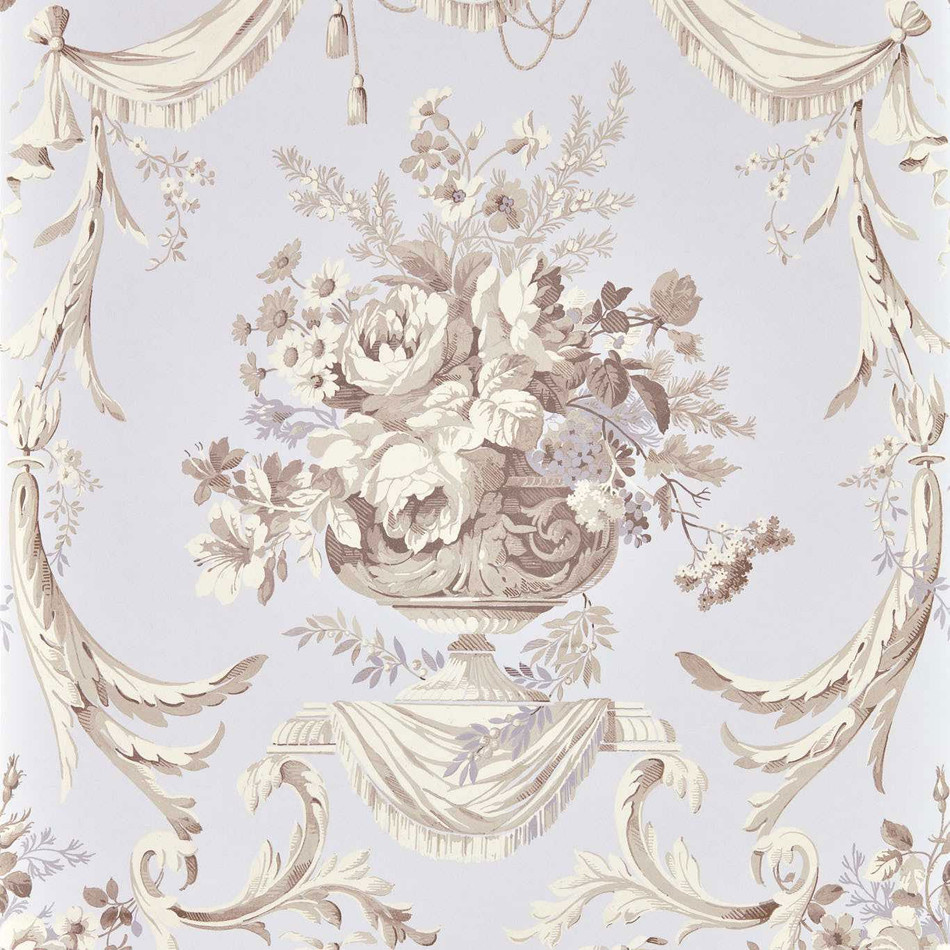 217373 Andromeda's Cup Giles Deacon Tyrian Lilac Wallpaper by Sanderson
