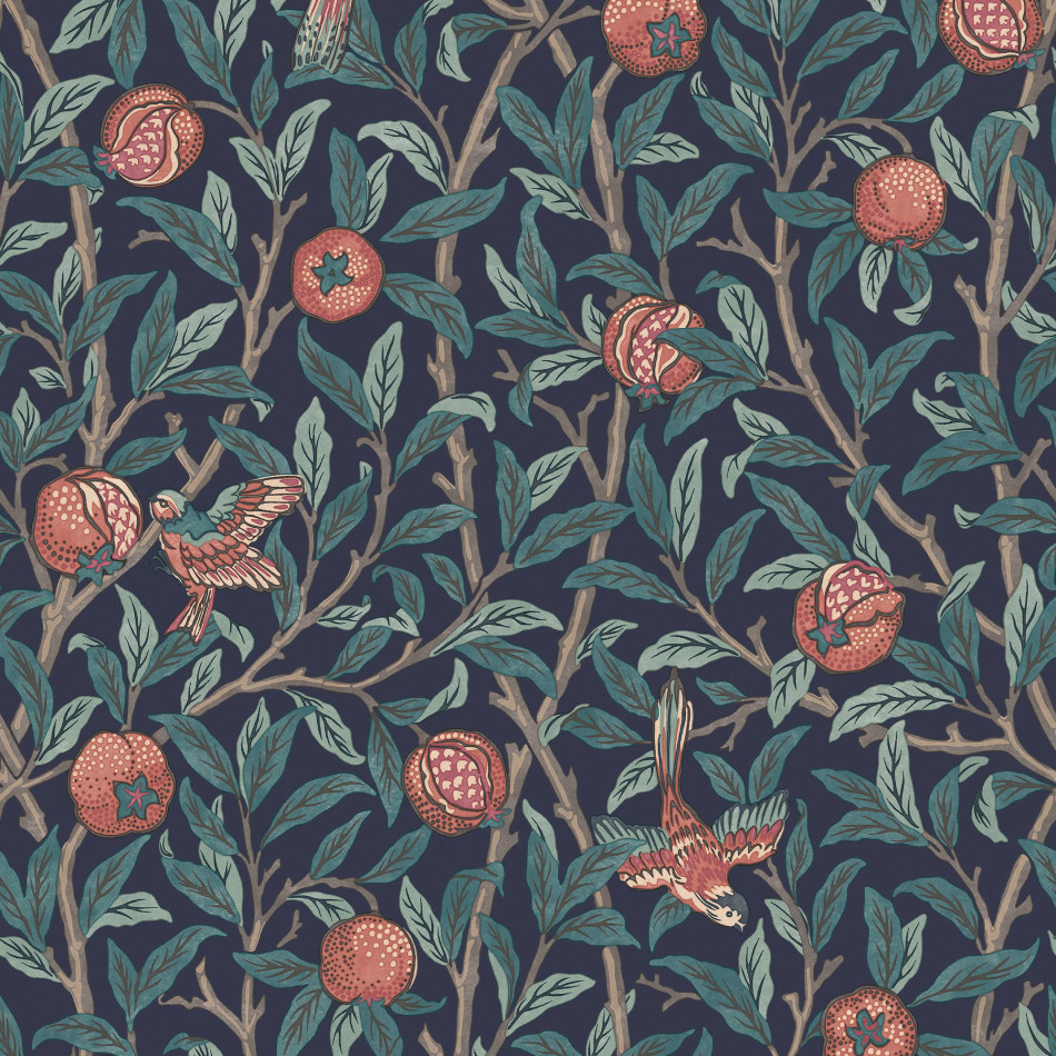 124259 Bird & Pomegranate William Morris at Home by Graham Brown
