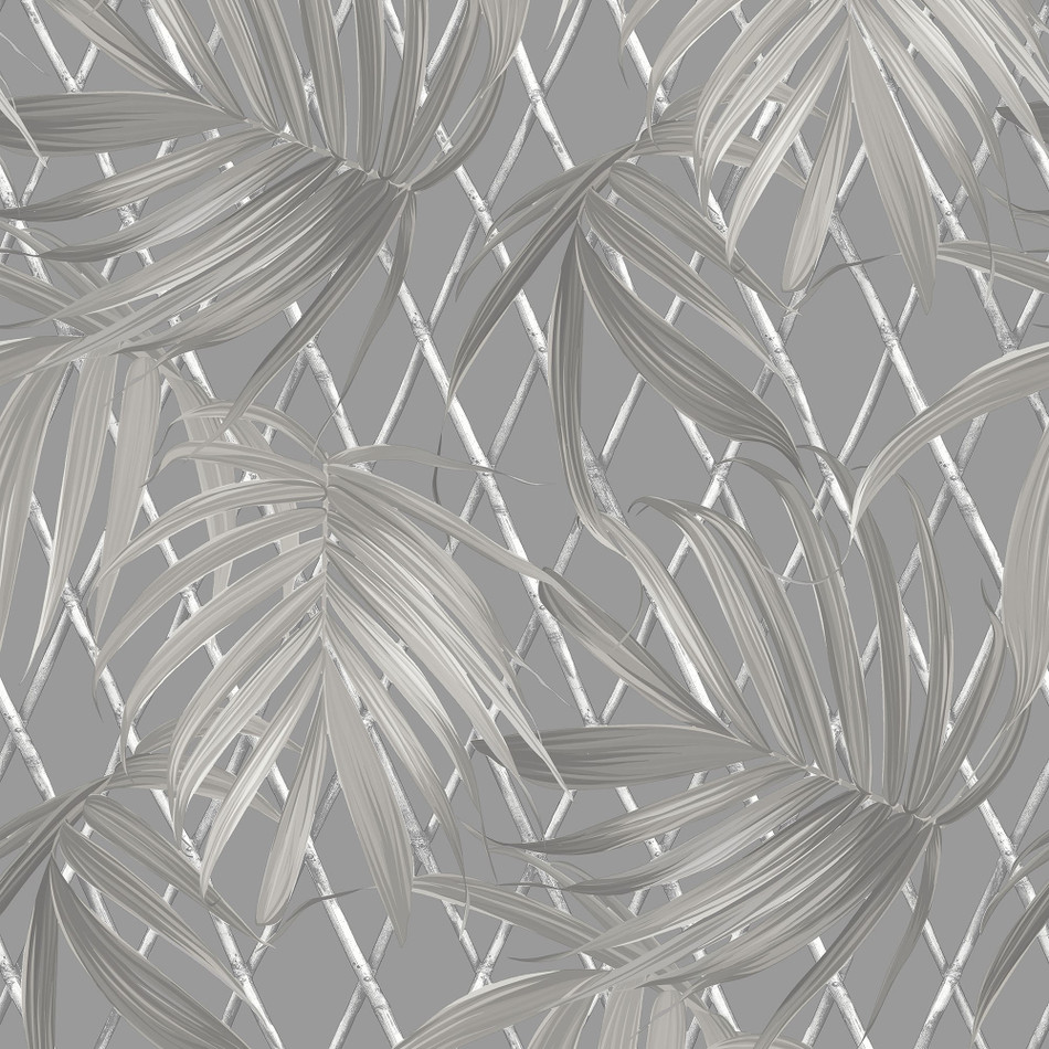 539547 Paradise Palm Grey Vasari Wallpaper by Rasch