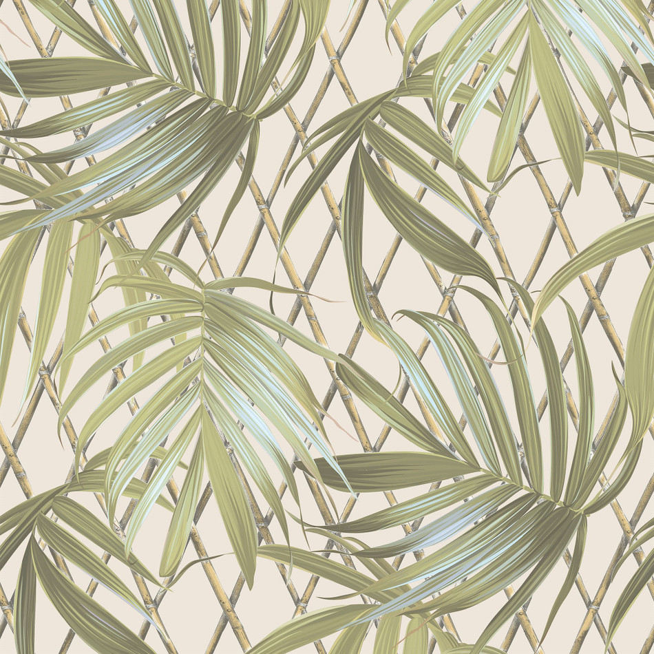 539561 Paradise Palm Green Vasari Wallpaper by Rasch