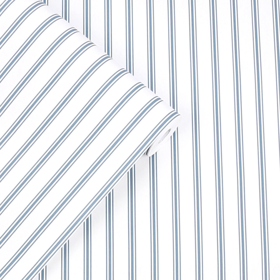 122752 Farnworth Stripe Wallpaper by Laura Ashley
