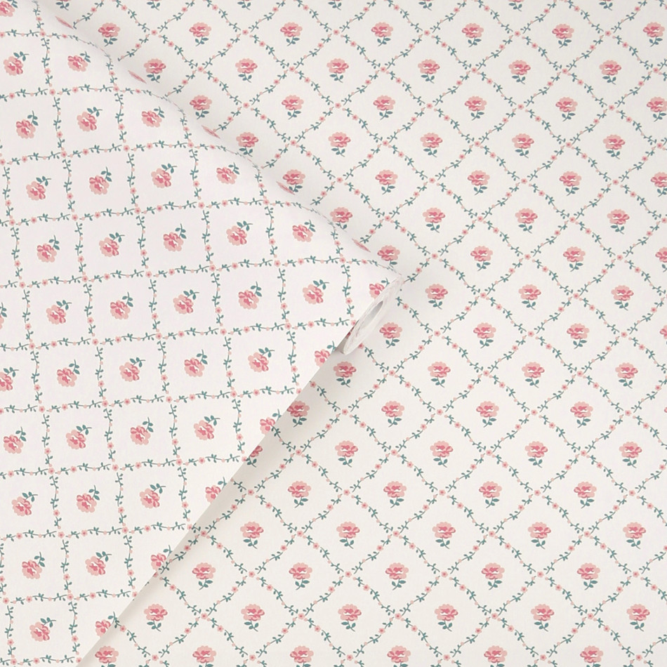 122766 Kate Coral Pink Wallpaper by Laura Ashley 122766 Kate Coral Pink Wallpaper by Laura Ashley