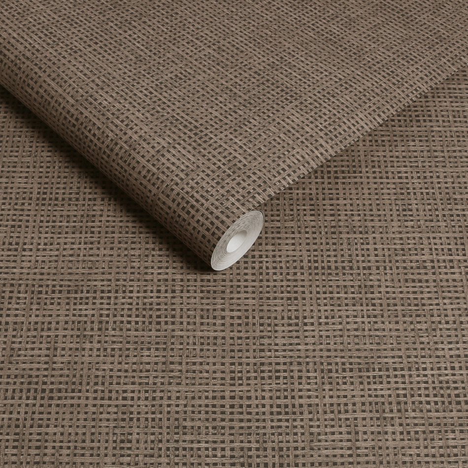 124090 Rustic Weft Glastonbury Wallpaper by Graham and Brown