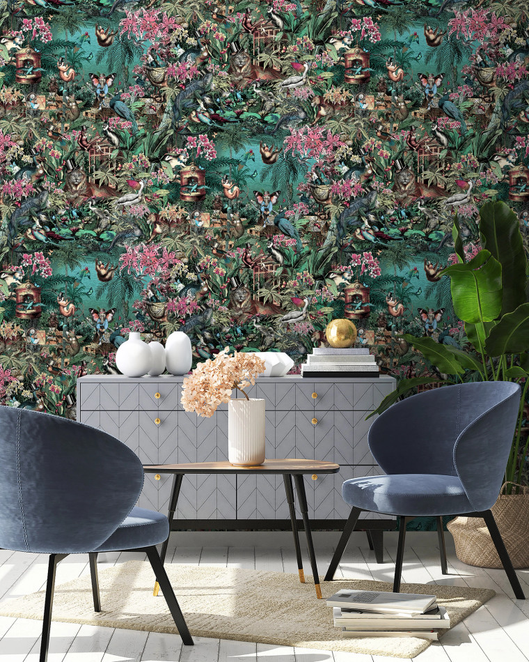 BMPP004/05B Jungle Life Wallpaper by Brand McKenzie BMPP004/05B Jungle Life Wallpaper by Brand McKenzie