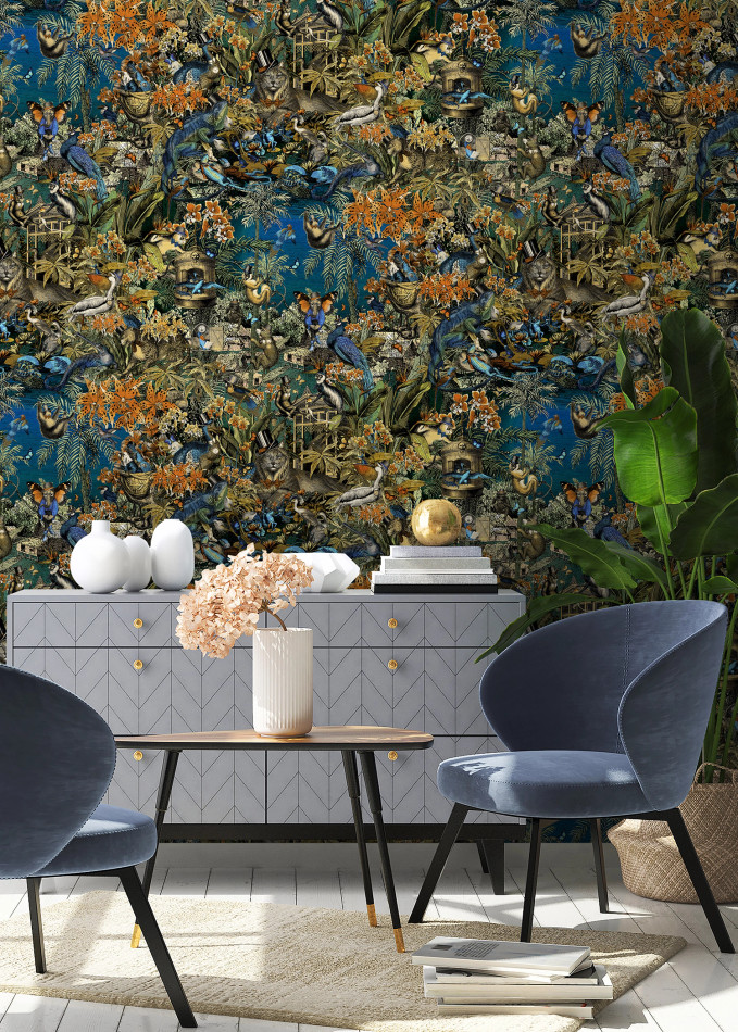 BMPP004/05D Jungle Life Wallpaper by Brand McKenzie BMPP004/05D Jungle Life Wallpaper by Brand McKenzie