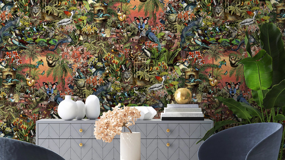 BMPP004/05E Jungle Life Wallpaper by Brand McKenzie BMPP004/05E Jungle Life Wallpaper by Brand McKenzie