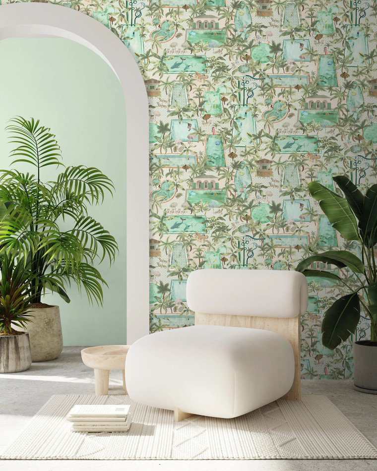 BMPP004/06A Lido Wallpaper by Brand McKenzie BMPP004/06A Lido Wallpaper by Brand McKenzie