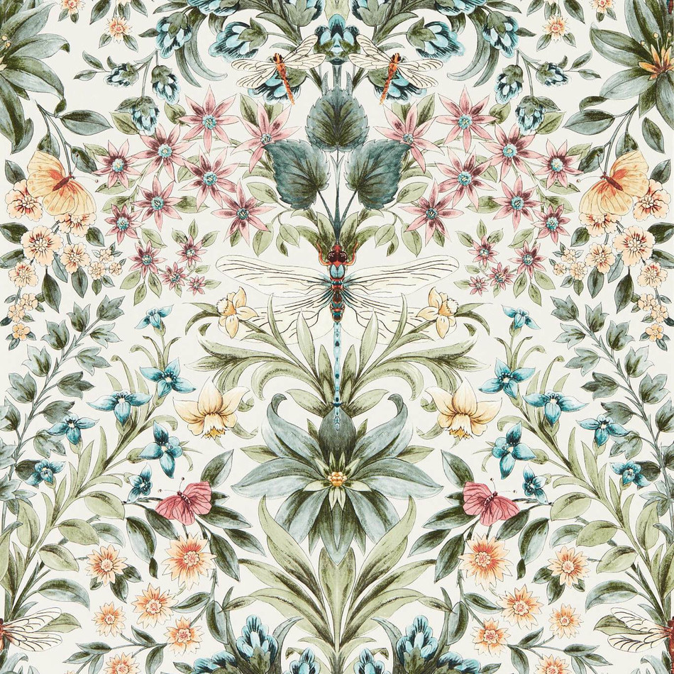 W0196/03 Mirabell Secret Garden Summer Wallpaper by Clarke & Clarke