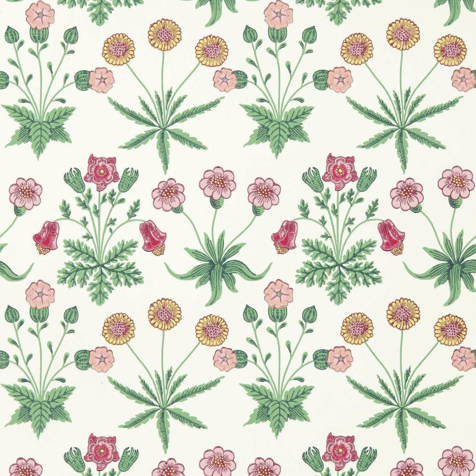 510005 Daisy Bedford Park Strawberry Fields Wallpaper by Morris & Co