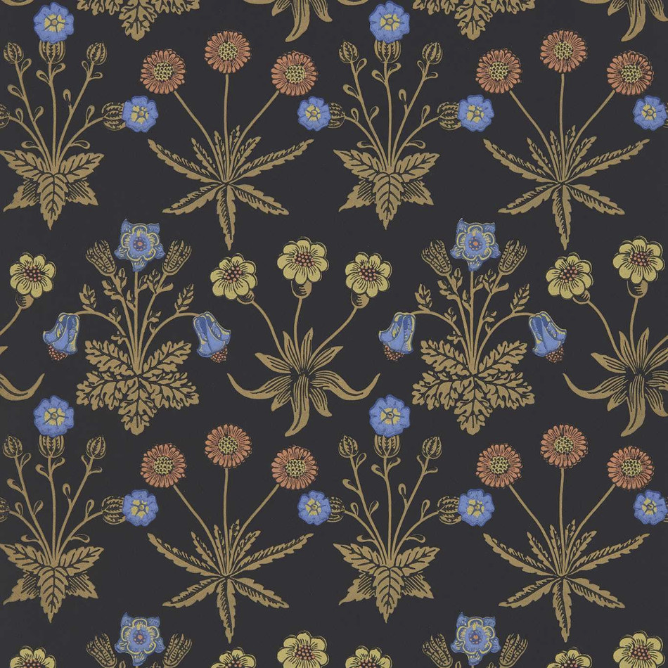 510020 Daisy Bedford Park Moonlit Wallpaper by Morris & Co