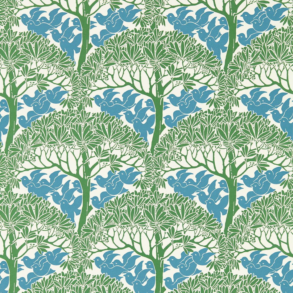 217340 The Savaric Bedford Park Garden Green Wallpaper by Morris & Co