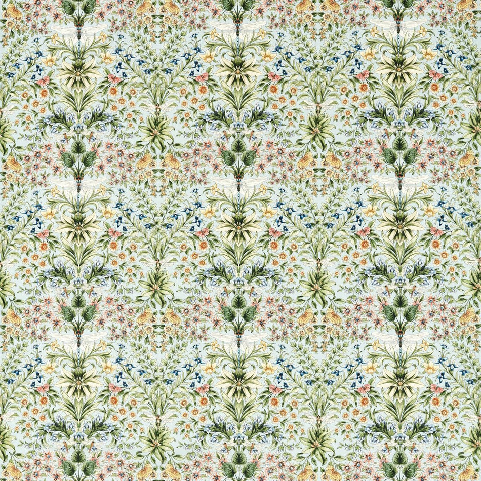 F1737/03 Mirabell Secret Garden Seaglass Clarke & Clarke Fabric