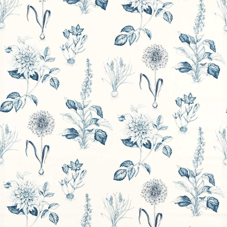 F1738/04 Roseraie Secret Garden Midnight Clarke & Clarke Fabric