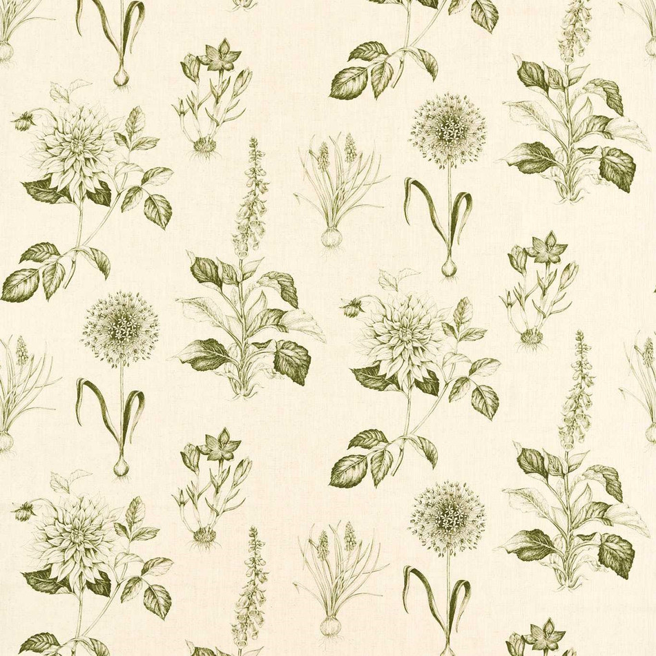 F1738/05 Roseraie Secret Garden Sage Clarke & Clarke Fabric