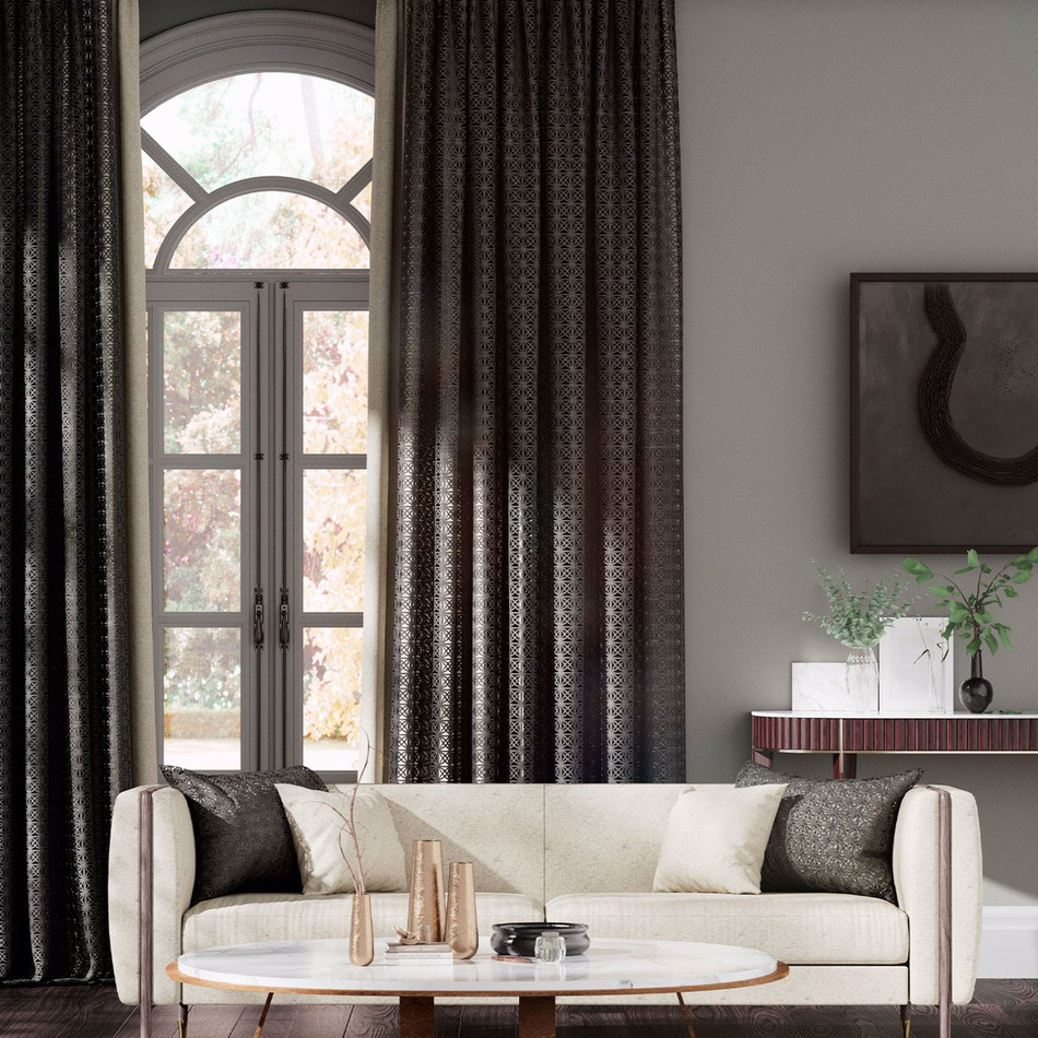 130587 Ribbon Sheers 1 Onyx Harlequin Fabric 130587 Ribbon Sheers 1 Onyx Harlequin Fabric