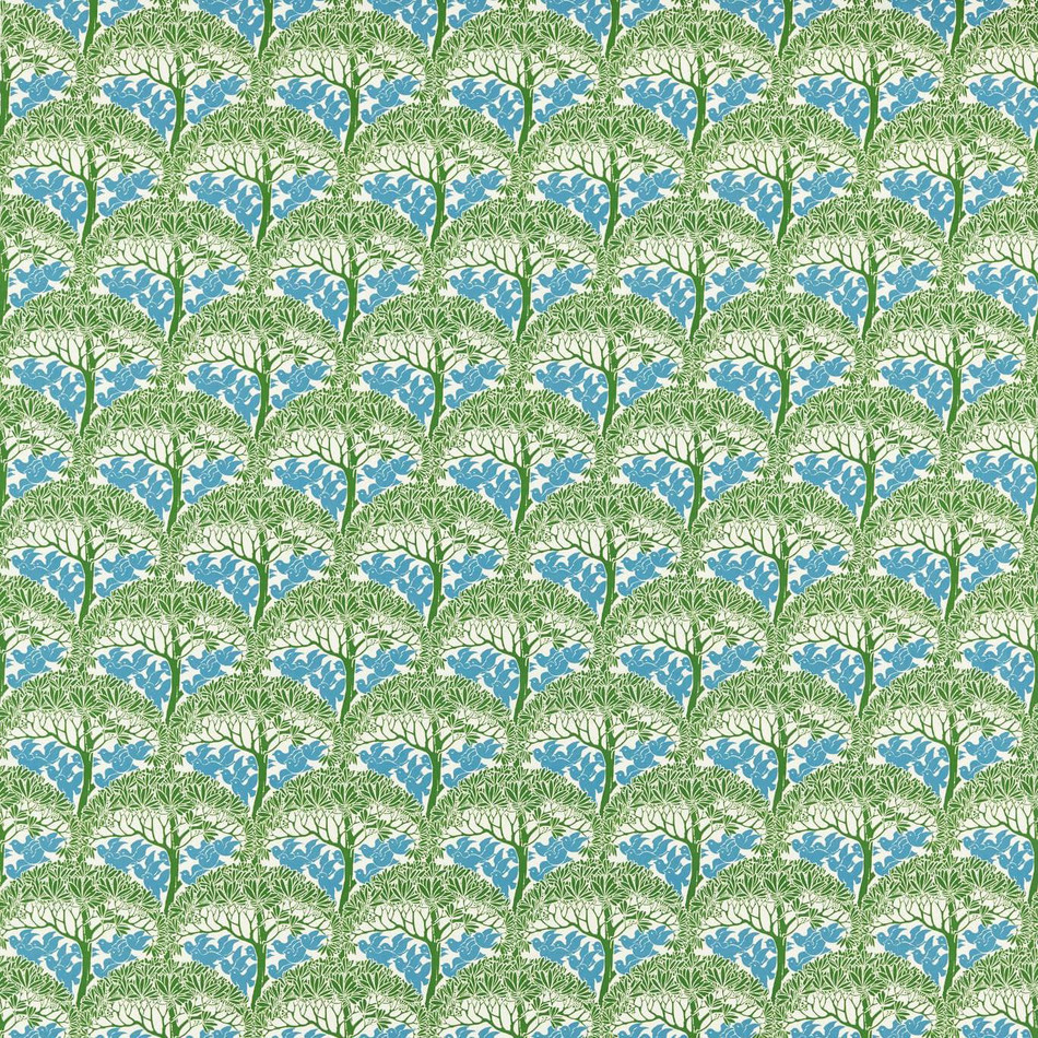 227218 The Savaric Bedford Park Garden Green Fabric by Morris & Co