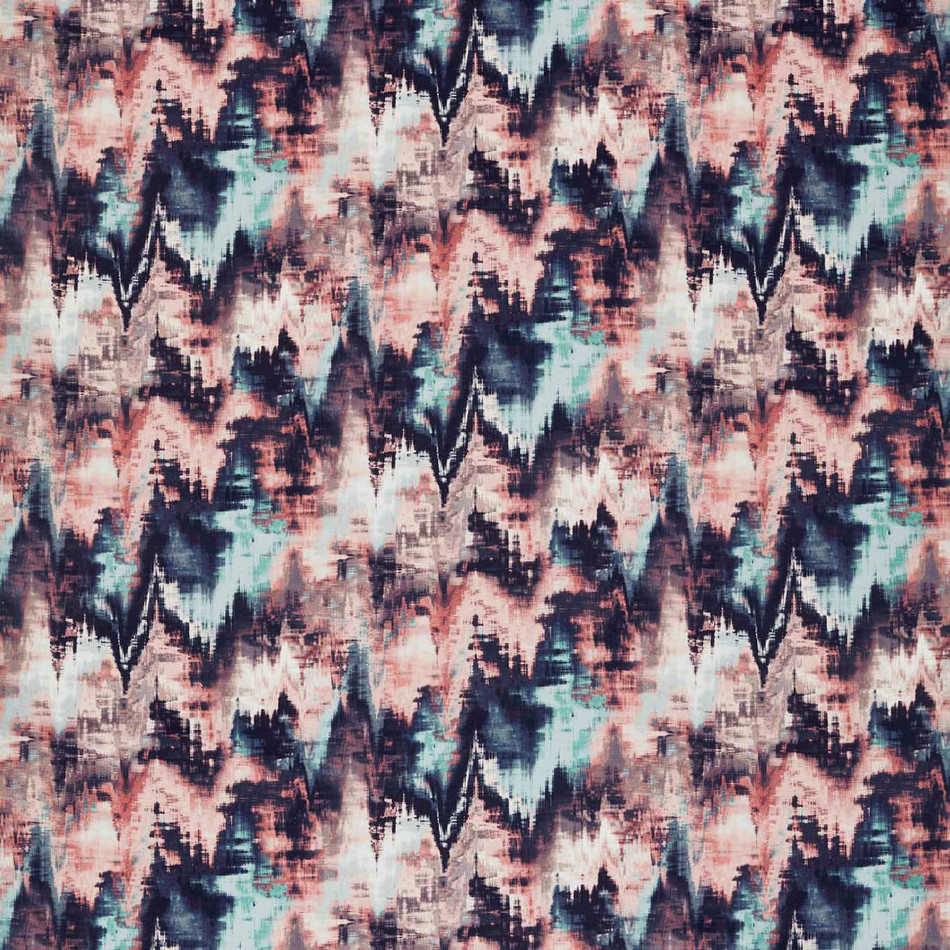 120965 Distortion Momentum 13 Rosewood / Neptune / Azure Fabric by Harlequin