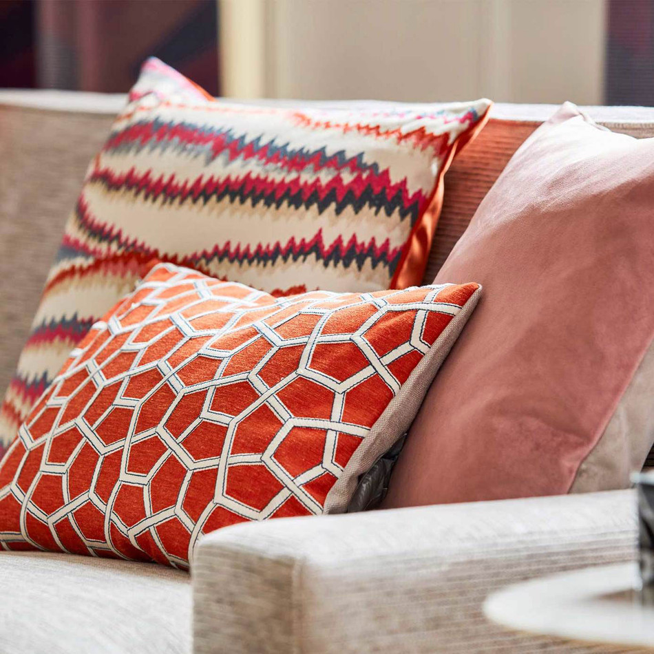 133003 Cubica Momentum 12 Cayenne Fabric by Harlequin 133003 Cubica Momentum 12 Cayenne Fabric by Harlequin