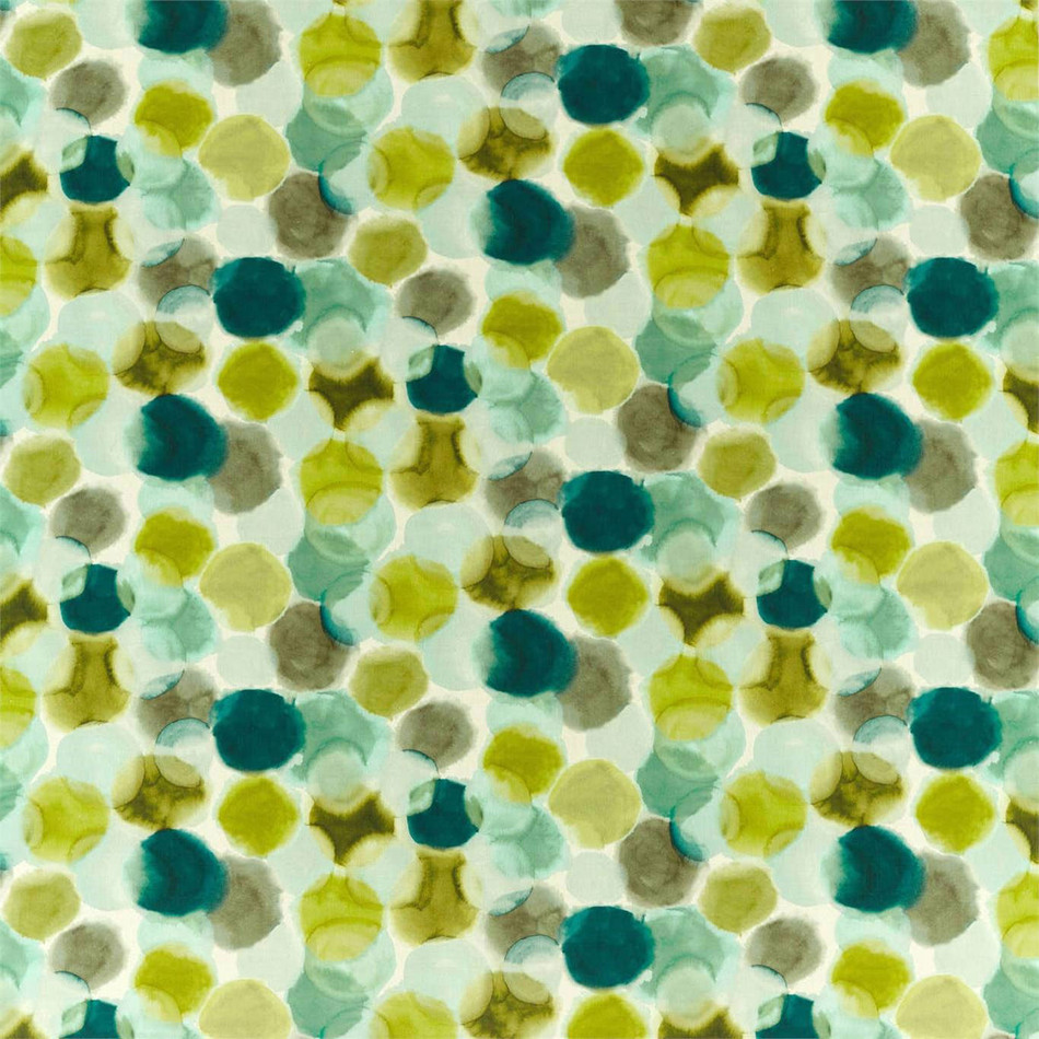 120845 Selenic Momentum 12 Chartreuse / Topaz Fabric by Harlequin