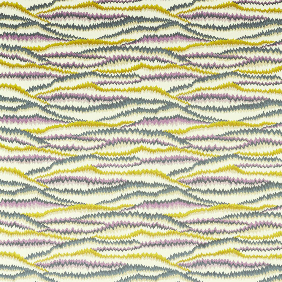 133012 Tremolo Momentum 12 Aubergine / Chartreuse Fabric by Harlequin