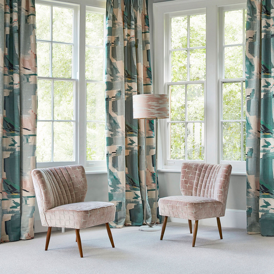 132793 Perspective Momentum 10 Emerald / Peony Fabric by Harlequin 132793 Perspective Momentum 10 Emerald / Peony Fabric by Harlequin