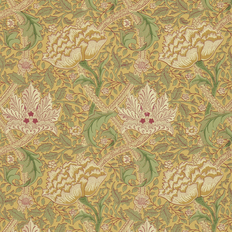 DMI1W6102 Windrush Morris & Friends Gold and Thyme Wallpaper by Morris & Co
