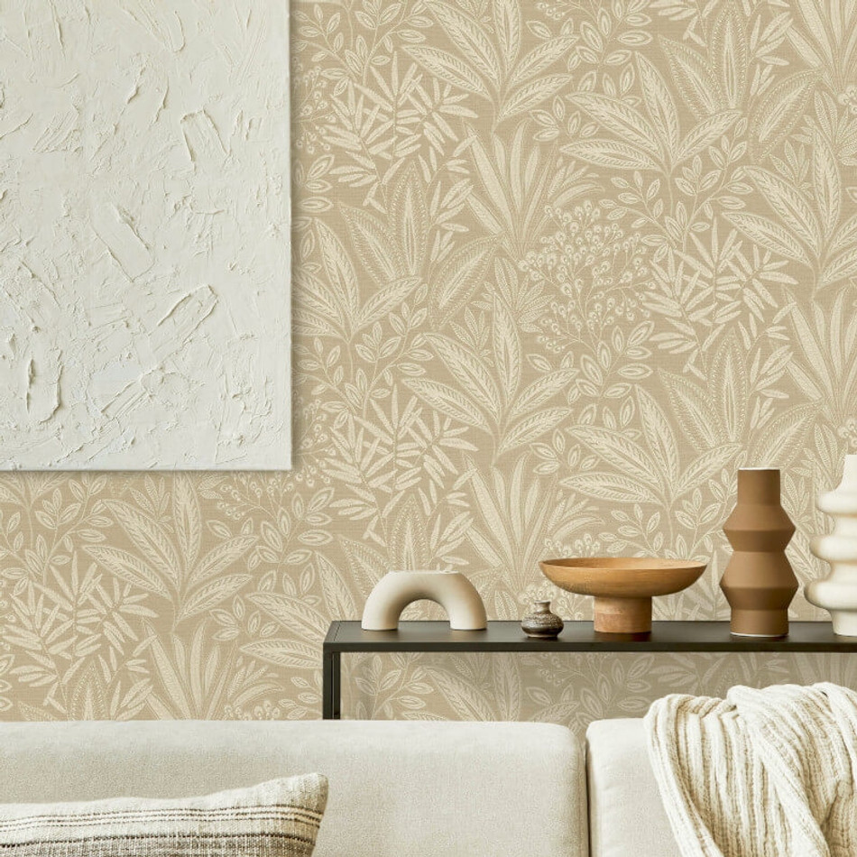 M1782 Sahara Leaf Natural Wallpaper By Crown M1782 Sahara Leaf Natural Wallpaper By Crown