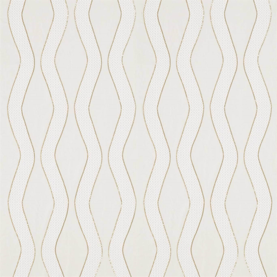 132664 Chime Paloma Brass Fabric by Harlequin