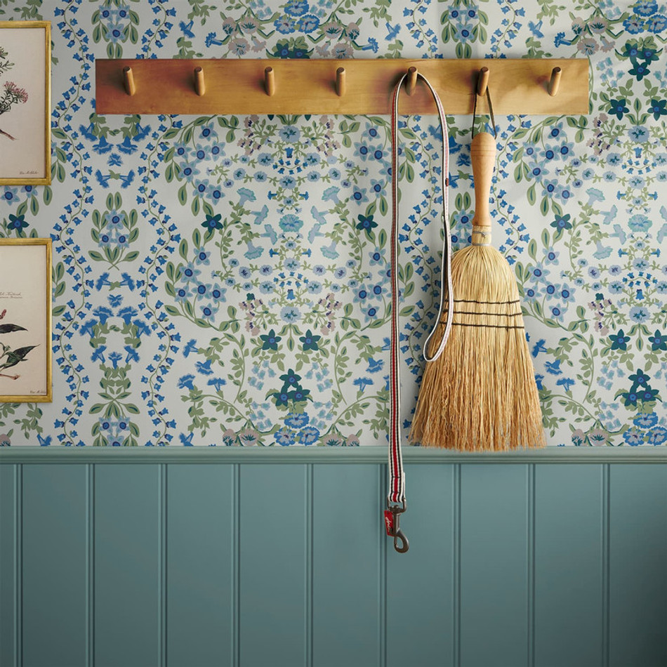 120883 Symmetrical Trellis Ditsy Creme Wallpaper by Joules 120883 Symmetrical Trellis Ditsy Creme Wallpaper by Joules