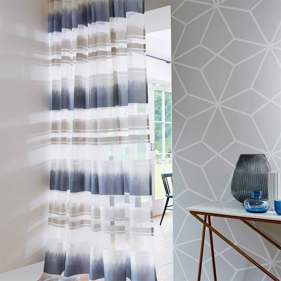 132799 Kamida Momentum Sheers & Structures 3 Ink / Pewter Fabric by Harlequin 132799 Kamida Momentum Sheers & Structures 3 Ink / Pewter Fabric by Harlequin