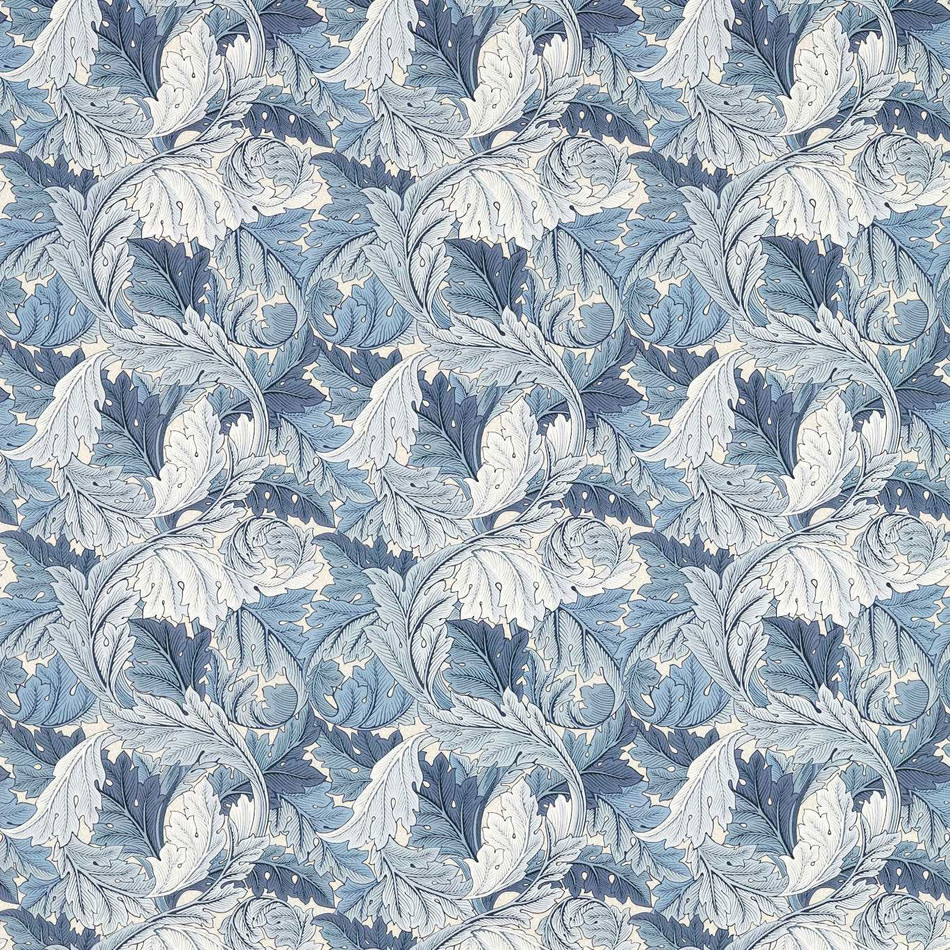 227115 Acanthus Outdoor-Performance Indigo Fabric by Morris & Co