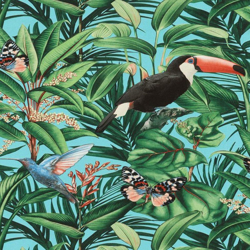 AM30002 Tropical Birds Amazonia Wallpaper by Galerie