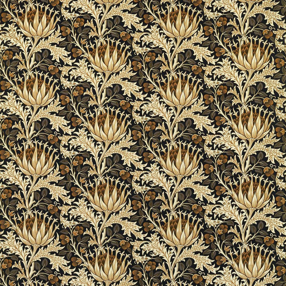 227003 Artichoke Velvet Wardle Velvets Midnight/Pearwood Fabric by Morris & Co