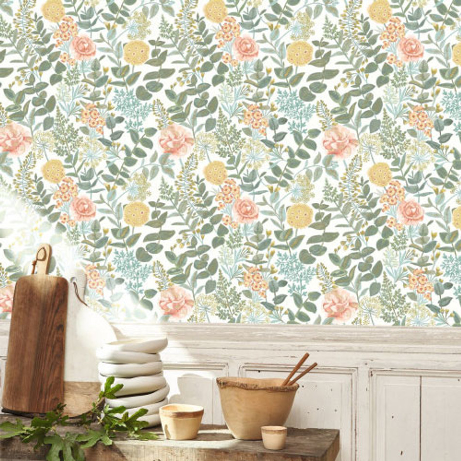SOLI200314242 Garden Flowers Soliflore Wallpaper by Casadeco SOLI200314242 Garden Flowers Soliflore Wallpaper by Casadeco