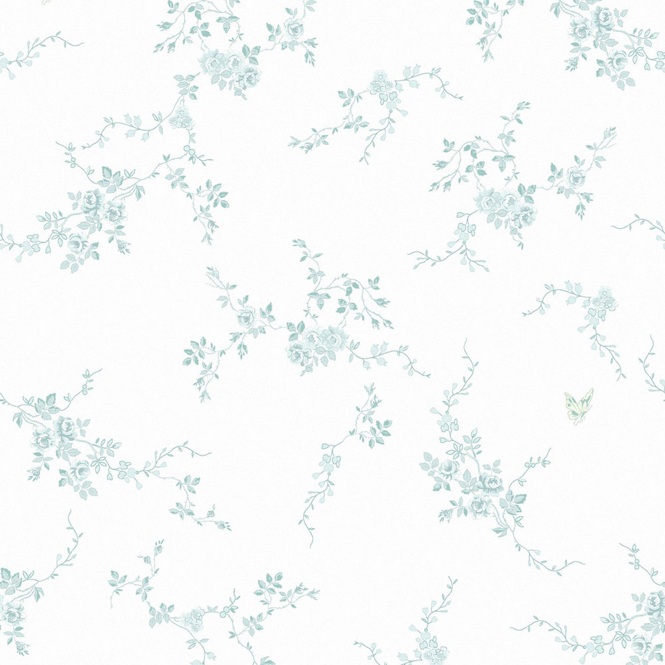 125108 Butterflies Duck Egg Wallpaper by Rachel Ashwell 125108 Butterflies Duck Egg Wallpaper by Rachel Ashwell