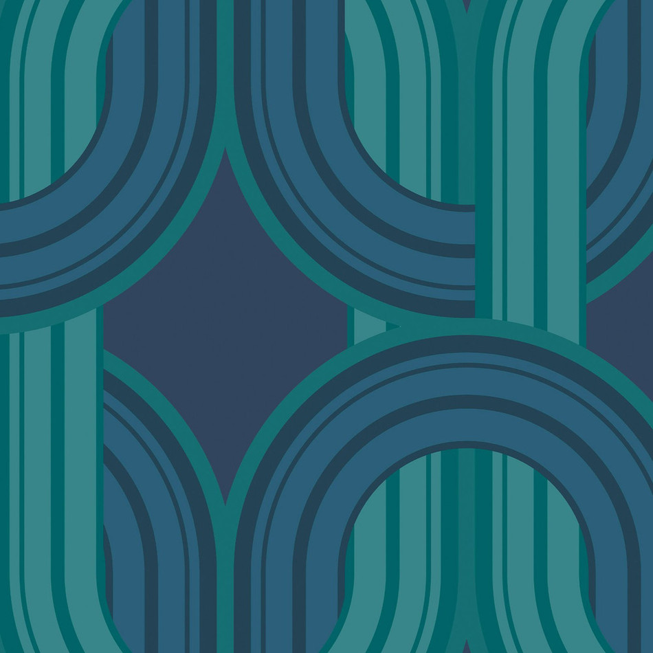 122360 In The Loop Electric Blue Wallpaper by Envy