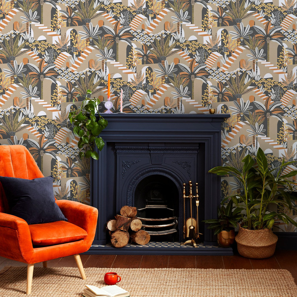 122363 Vacay Ochre Wallpaper by Envy 122363 Vacay Ochre Wallpaper by Envy