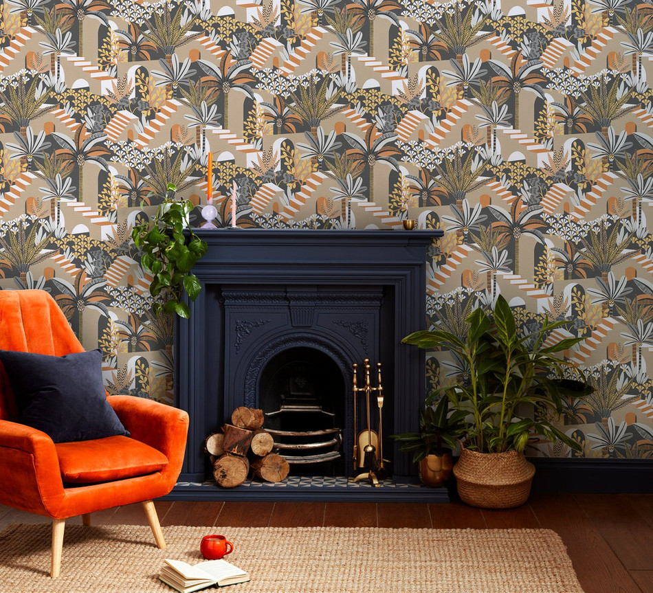 122363 Vacay Ochre Wallpaper by Envy 122363 Vacay Ochre Wallpaper by Envy