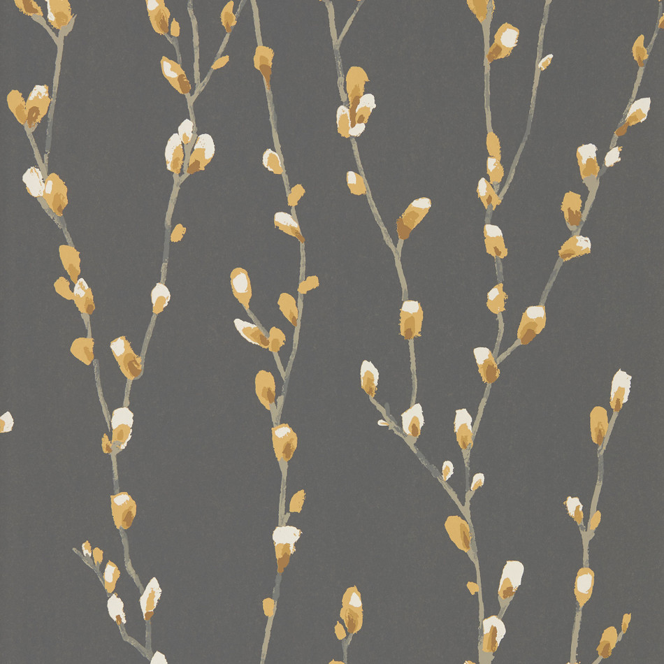 111468 Salice Idyllic Ochre/Sepia Wallpaper by Harlequin