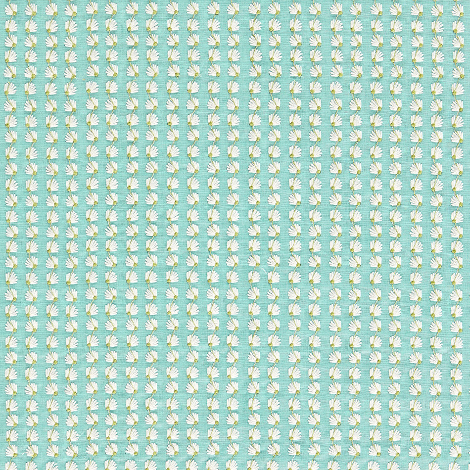 134073 Silene Idyllic Aqua/First Light/Forest Fabric by Harlequin