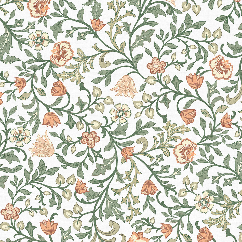 47626 Botanic Heritage Green Wallpaper By Galerie