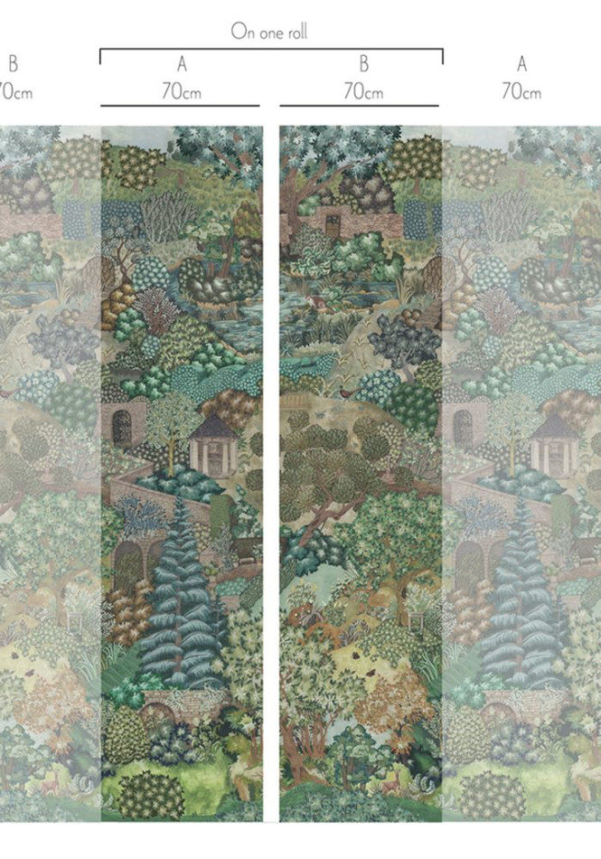 JMW-101701 Miserden Mural Wallpaper by Josephine Munsey JMW-101701 Miserden Mural Wallpaper by Josephine Munsey